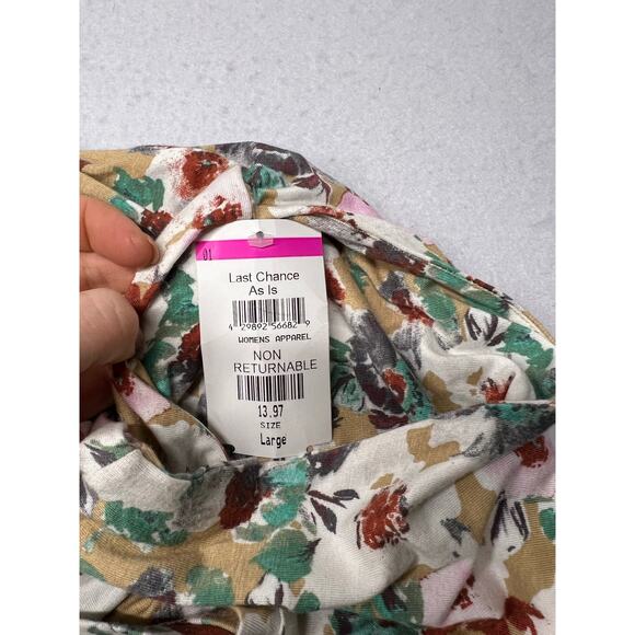 Fourteenth Place Midi Floral Print Cutout Dress  Size L - Picture 8 of 8